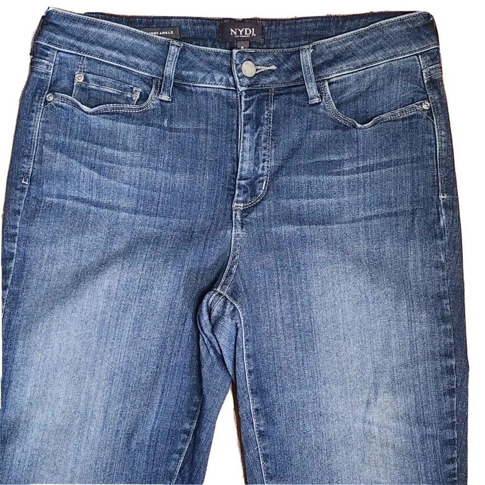 NYDJ Not Your Daughters Jeans Womens Size 8 Blue Ami Skinny Ankle Jean - Picture 2 of 4